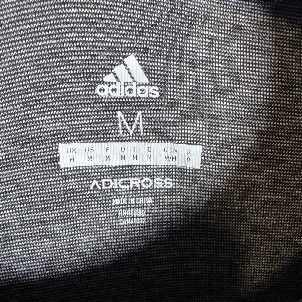 Adidas Adicross Sweatshirt Mens Medium Black Grey Colorblock Crewneck - Picture 2 of 11